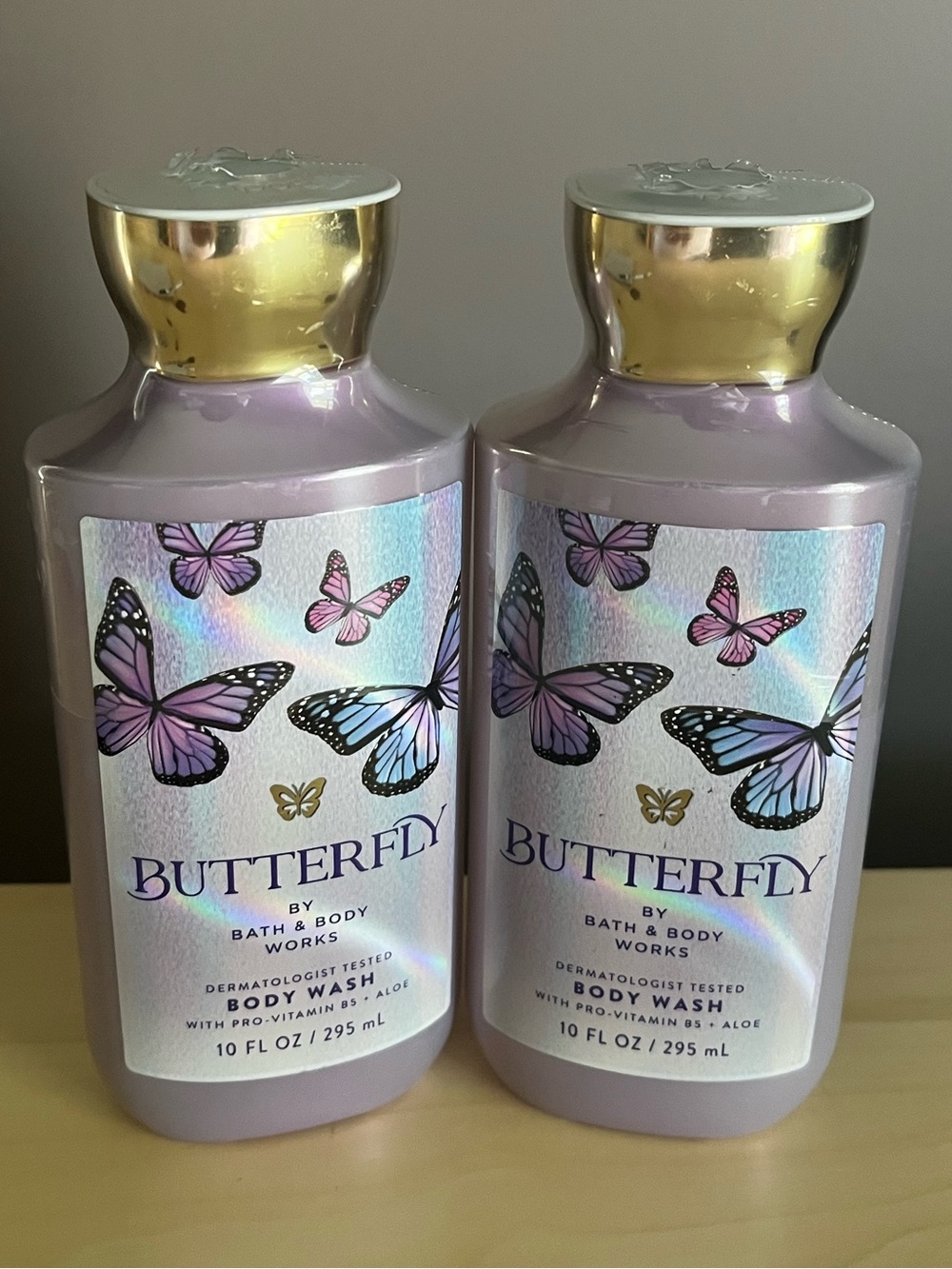 Two New Bath & Body Works Butterfly Body Washes